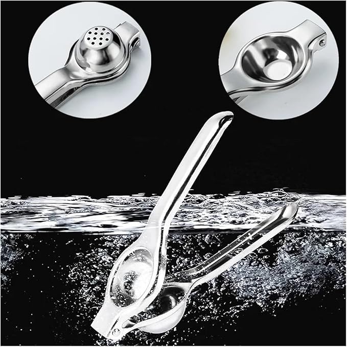Stainless Steel Manual Juicer Processor Lemon Squeezer Orange Fruit Household Clip Pressing Kitchen Accessories(1 PC)