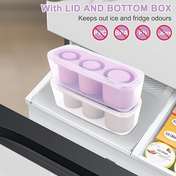 Silicone Ice Mold for 20-40oz Large Tumbler, Long Ice Stick Tray for Wide Mouth Travel Mug & Insulated Cup, Slow-Release Ice Cylinder Maker for Cold Drinks, Easy Pop Reusable Ice Block Mold