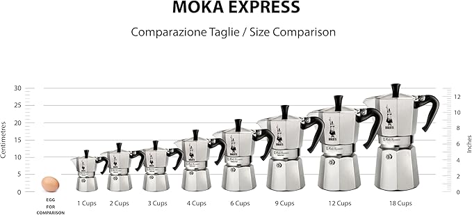 Bialetti 4942 Moka Express Espresso Maker, Makes 3 Cups, Red