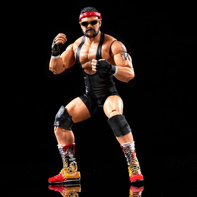 Mattel WWE Elite Collection Action Figure & Accessories, Series #104 Rick Steiner 6-inch Collectible with 25 Articulation Points & Swappable Hands