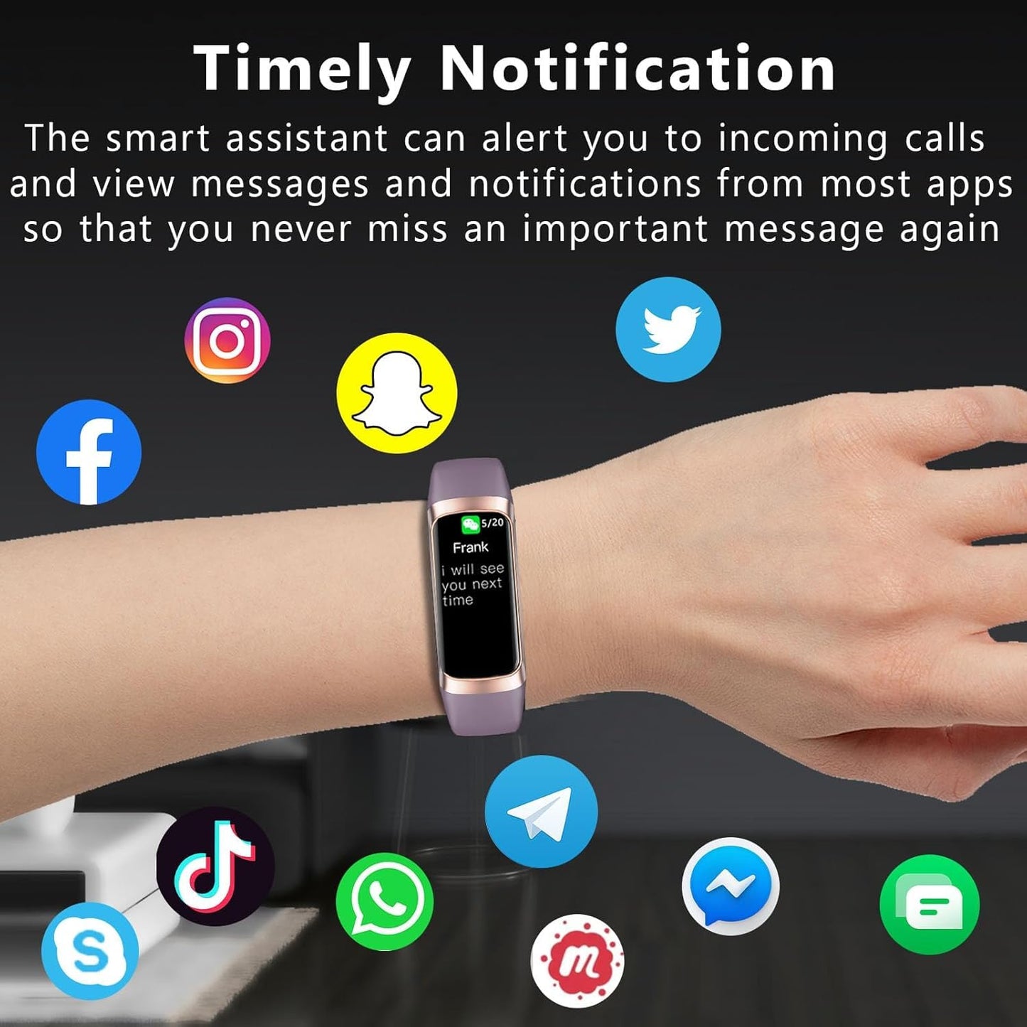 Fitness Tracker with 24/7 Blood Oxygen Heart Rate and Sleep Monitor,IP68 Waterproof,1.10''AMOLED Touch Color Screen,Step Counter Health Activity Trackers for Women Men (Bordeaux)