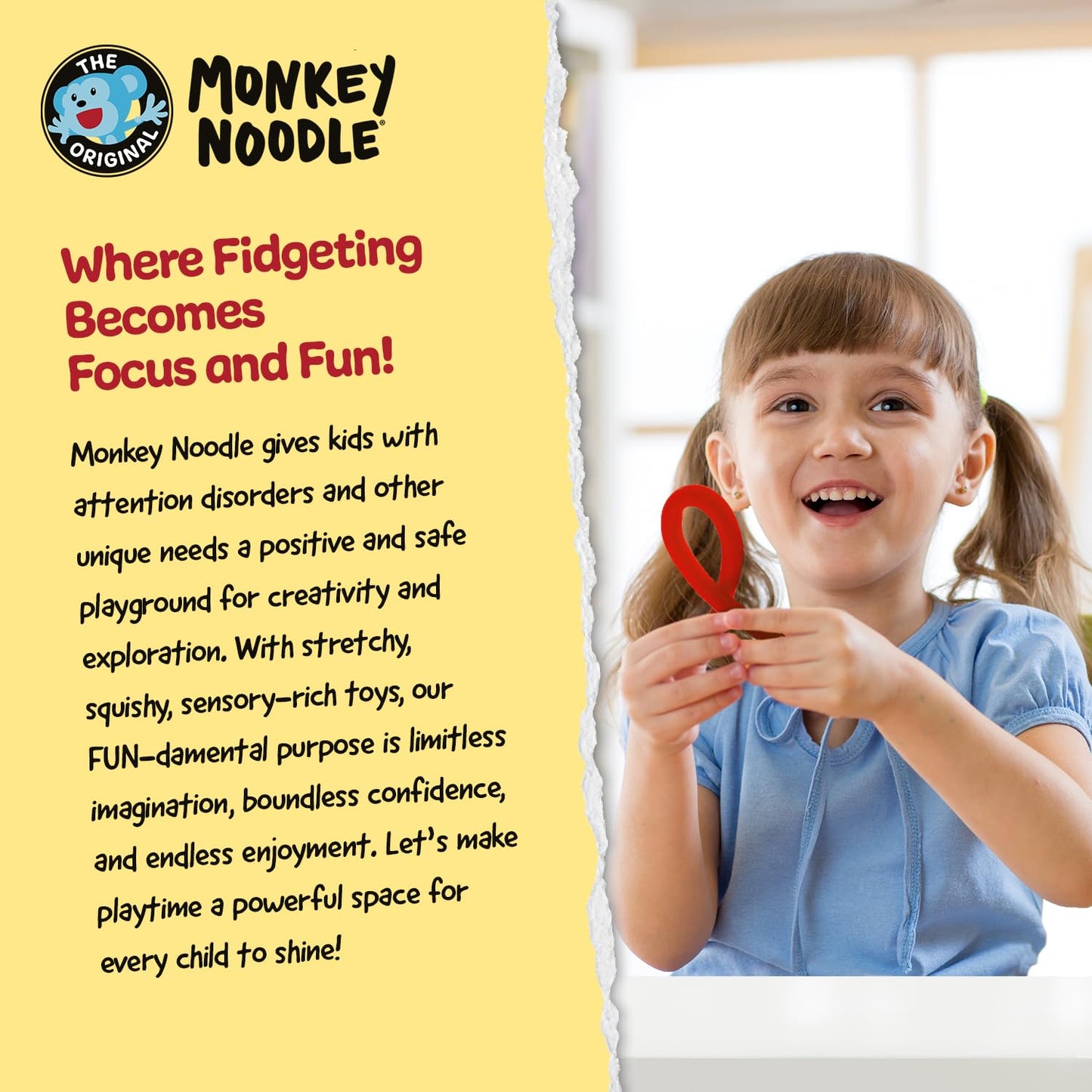 Impresa Monkey Foam from Monkey Noodle 5 Giant Blocks, Squishy Sensory Toys for Kids with Unique Needs Fosters Creativity, Fun Play Foam for Kids, for Classrooms, Home, & Playtime Ages 3+