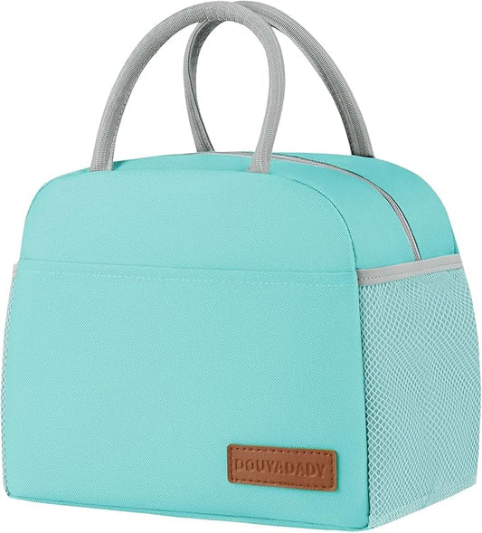 douyadady Lunch Bag Women/Men Lunch Box Women/Men (Cyan)