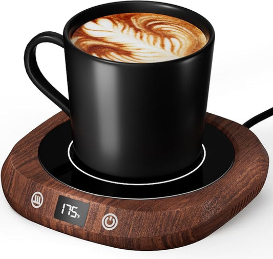 Coffee Mug Warmer - Coffee Cup Warmer for Desk Auto Shut Off, Smart Electric Candle Warmer Beverage Warmer for Coffee, Tea, Water, Milk and Coco, 5 Temperature Settings & 1-12H Timer