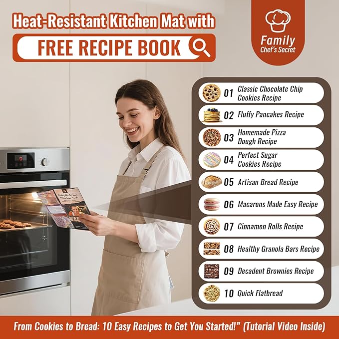 Baking Mat + Silicone Pastry Dough Mat with Measurement
