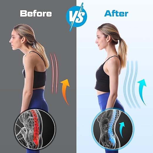 NEENCA Back Brace for Lower Back Pain Relief - Ergonomic Lumbar Support with Removable Steel Stays, Breathable Back Support Brace for Posture Correction, Sciatica, Herniated Disc, Scoliosis, Office Work, Lifting, Exercise (Gray, X-Small)