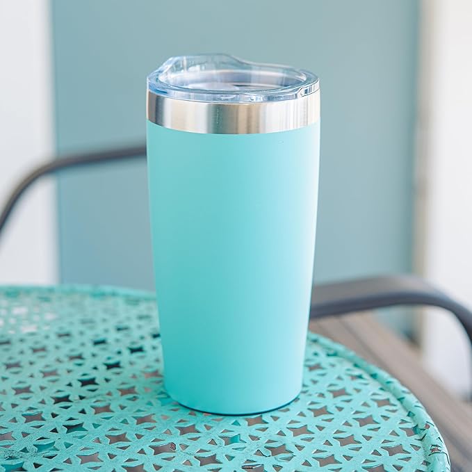 12 Ct of 20 Oz Two-Tone Himalayan Stainless Steel Tumbler with Lid – Pink – Customizable Insulated Cups for Water, Coffee, Hot & Iced Drinks – Great for DIY, Events, Work