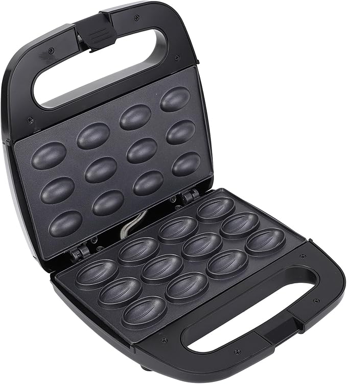 Electric Walnut Cake Maker,750W pcs Capacity Electric Walnut Cake Maker Automatic Mini Nut Waffle Bread Machine Sandwich Iron,Cooking Breakfast, Pan Oven,Gifts(American Plug)