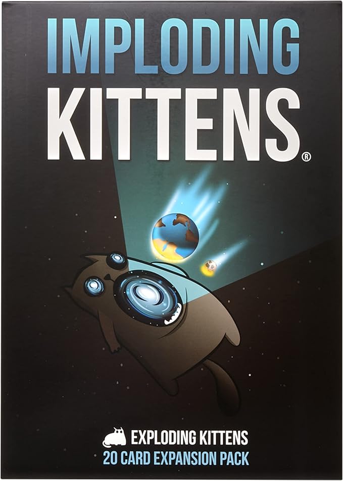 Imploding Kittens Expansion Set - A Russian Roulette Card Game, Easy Family-Friendly Party Games for Adults, Teens & Kids - 20 Card Add-on