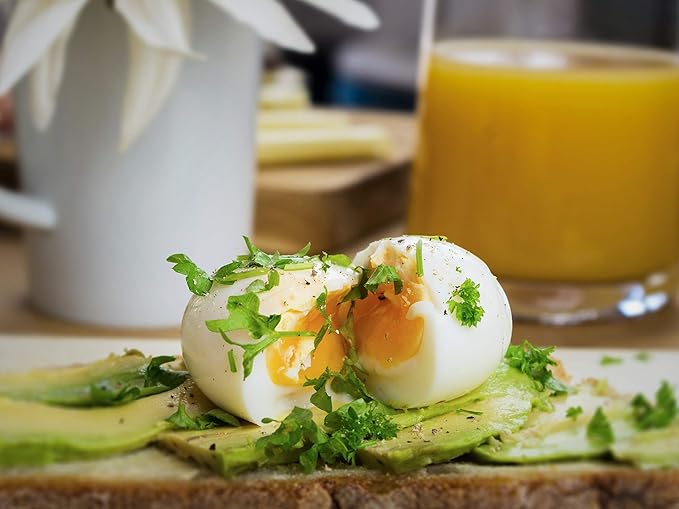 BrainStream BeepEgg Basic - Egg Timer with Musical Alerts, Plays Tunes When Eggs Reach Doneness - Works for All Egg Sizes, Fun & Reliable Kitchen Gadget, Made in Germany (Nightblue)