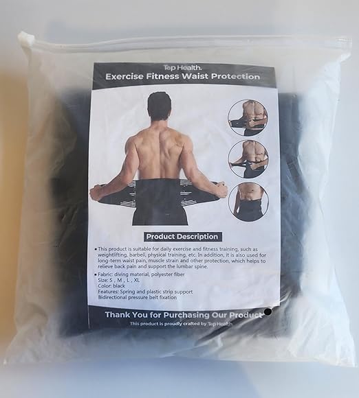 Back Support Belt for Ultimate Relief: Adjustable Lumbar Brace with Anti-Skid Design, 6 Stays, and 16-Hole Air Mesh for Sciatica, Herniated Disc, and Heavy Lifting (Large)