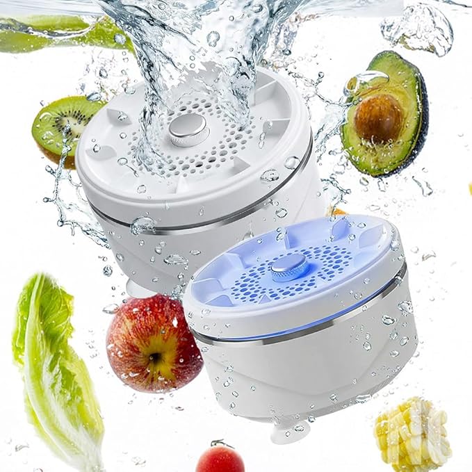 Fruit and Vegetable Washing Machine, 2026 New Fruit Cleaner Device Waterproof Fruit and Vegetable Purifier Clean Produce with Titanium Electrolysis Purification for Home Kitchen (1)