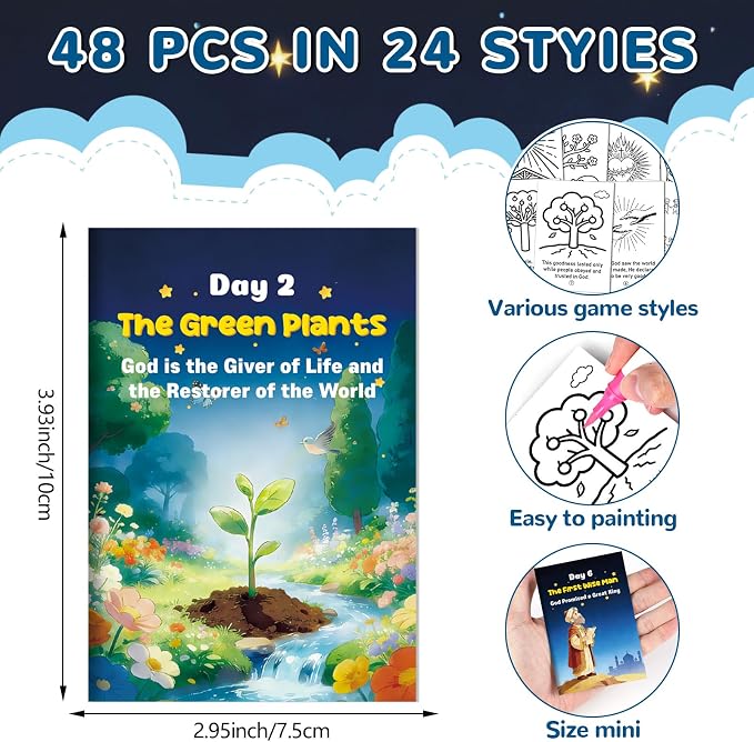 gisgfim 96 PCS Mini Christian Nativity Story Coloring Books Bulk Nativity Coloring Books for Kids bulk Religious Christmas Party Favors for Goodie Bag Gift Filler Religious Party Supplies Crafts