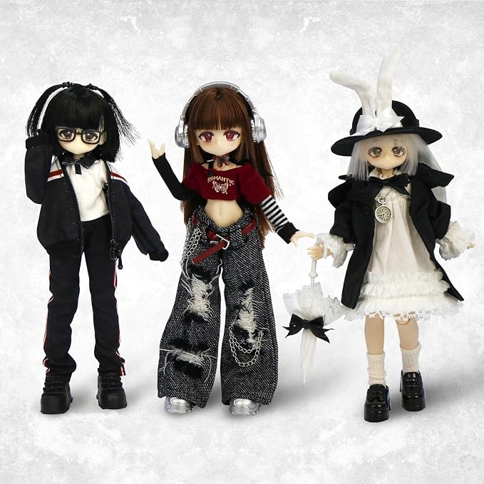 BJD Dolls 9" BJD Doll 1/8 Ball Jointed Doll Dress Up Dolls Collectible Figures Collection Gift Toys for Party Birthday Ages 15 and Up PVC & ABS Costume Included, Lit Mists Fill the Air