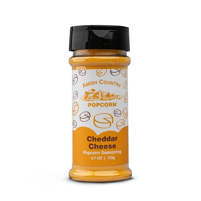 Amish Country Popcorn | Cheddar Cheese Popcorn Seasoning - 4.7 Ounces | Old Fashioned, Non-GMO