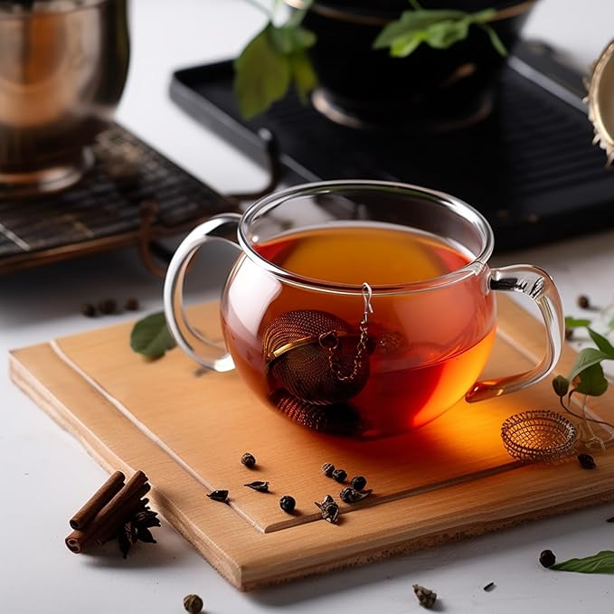 2Pcs Stainless Steel Mesh Tea Infuser, 2.1 inch Tea Ball with Moon and Star Pendant,Tea Strainer Tea Diffuser Tea Steeper for Filtering Tea,Tea Infusers for Loose Tea (Moon and Star, 2PC)