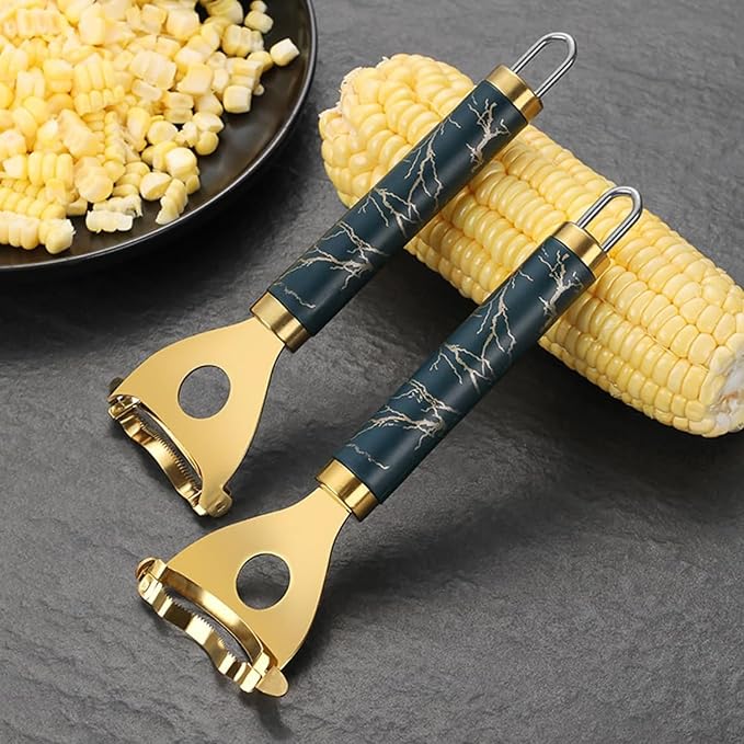 Cobb Gobbler corn peeler, 2025 New Cobb Gobbler Corn Peeler，Cobb Gobbler grain thresher, labor-saving and fast Cobb Gobbler labor-saving corn peeler, corn cob peeling tool (Silver(1Pcs))