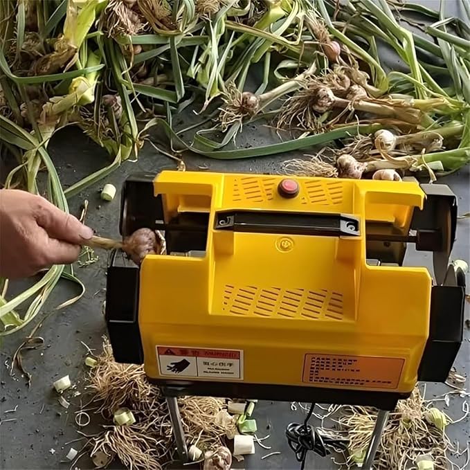 Electric Garlic Root Cutter, Garlic Top Tails Remover Machine, for Garlic, Onion, Single Garlic