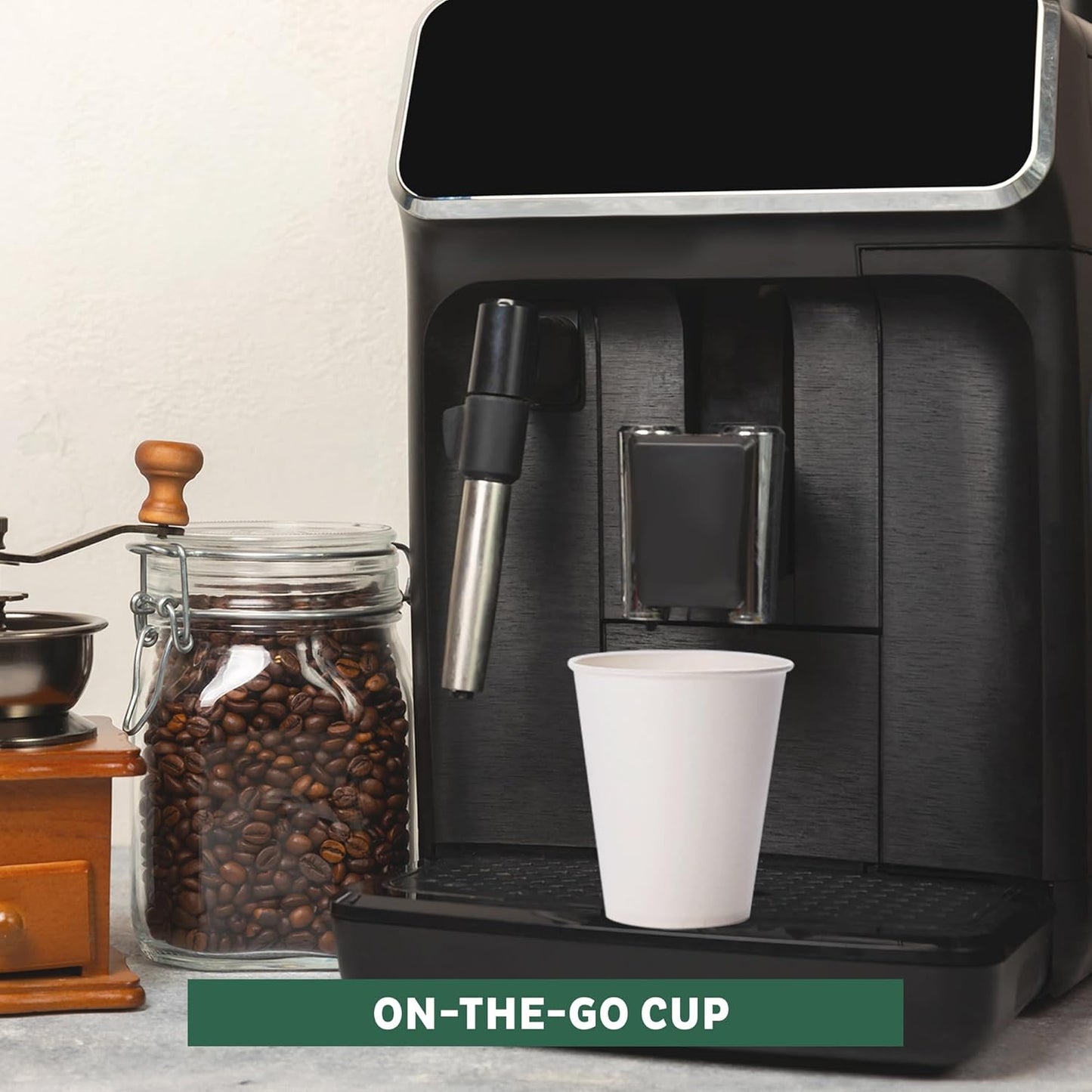 Freshware Coffee Cups 20 oz [300 Pack] Disposable Paper Cups for Hot or Iced Coffee Cup, Slushie Cup, Milkshakes, Smoothies, and Tea