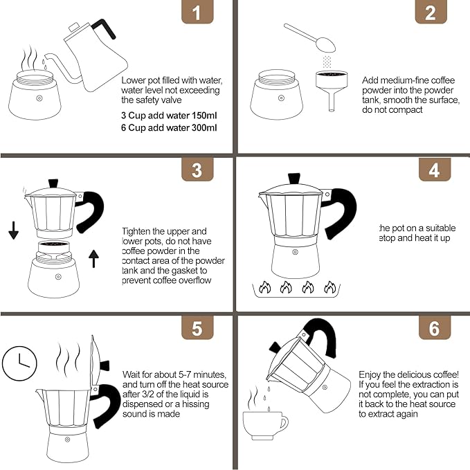 Aluminum 12 Cup 600ml Moka Pot Express Coffee Maker Stovetop Espresso Colorful Coffeemaker Italian Classic Style Brewing Greca Cafe Mocha Machine for Cafeteras Lover Camping Travel and Home Use 20oz