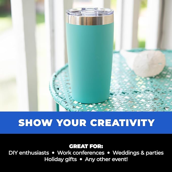 12 Ct of 20 Oz Two-Tone Himalayan Stainless Steel Tumbler with Lid – Pink – Customizable Insulated Cups for Water, Coffee, Hot & Iced Drinks – Great for DIY, Events, Work