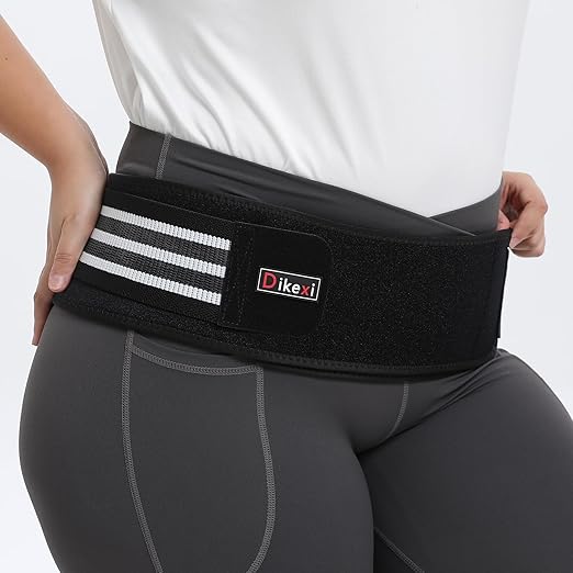 Sacroiliac SI Joint Hip Belt for Women Men-Alleviate Sciatica|Pelvic|Back|Lower Back Support, Pelvic Support Belt, Adjustable Lumbar Pain Relief, Trochanter Belt,Black, XXL(Hip Size 63"- 71")