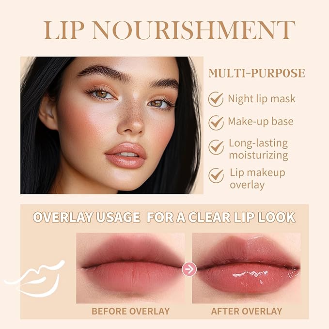 Lip Butter Balm for Hydration Shine, Mini Neutrals Set Lip Care Prouct, Moisturizing Tinted Butter Lip Balm Gloss Hydrating Lip Oil for Women (4PCS)