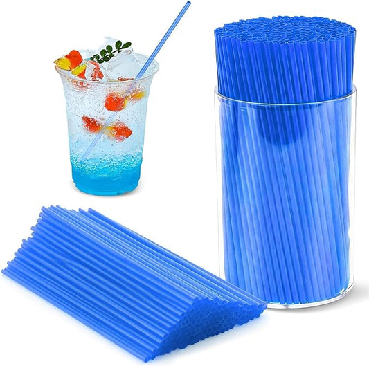 600 Pcs Navy Blue Coffee Stirrers Stir Sticks Set - Acrylic Stir Stick Holder Cocktail Straws Bar Straws Drink Stirrers for Coffee Whiskey Valentines Day Disposable Drinking Straws Party Supplies