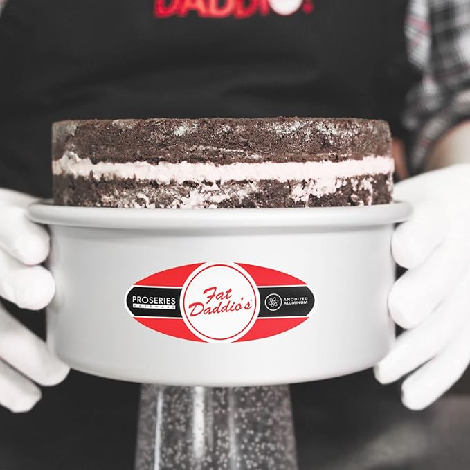 Fat Daddio's PCC-33CASE Anodized Aluminum Round Cheesecake Pans, 6 Piece Set, 3 x 3 Inch