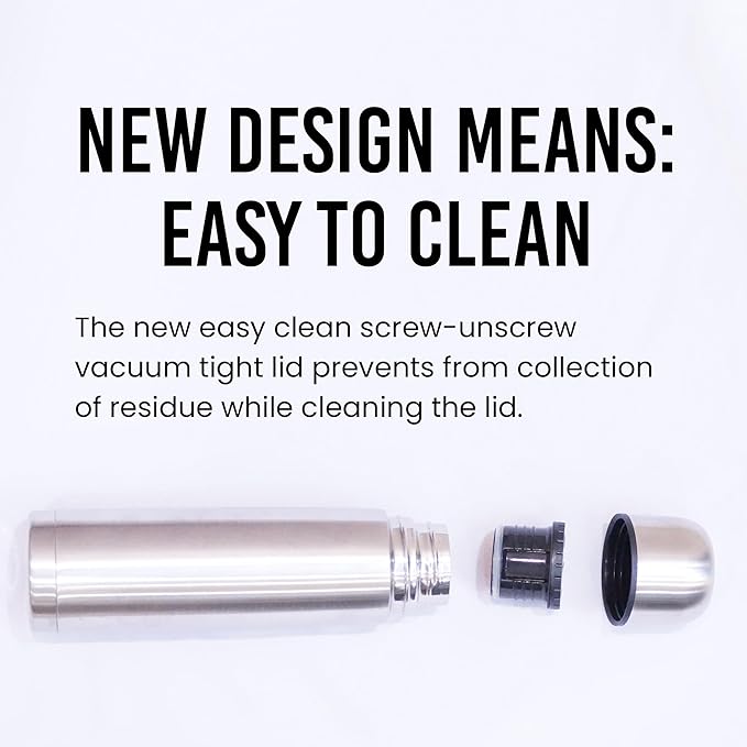 Best Stainless Steel Coffee Thermo | BPA Free & Triple Wall Insulated | Hot Water & Cold Drinks for Hours | Perfect for Biking, Backpack, Camping, Office | Fits Most Car Cupholders (500 ML)