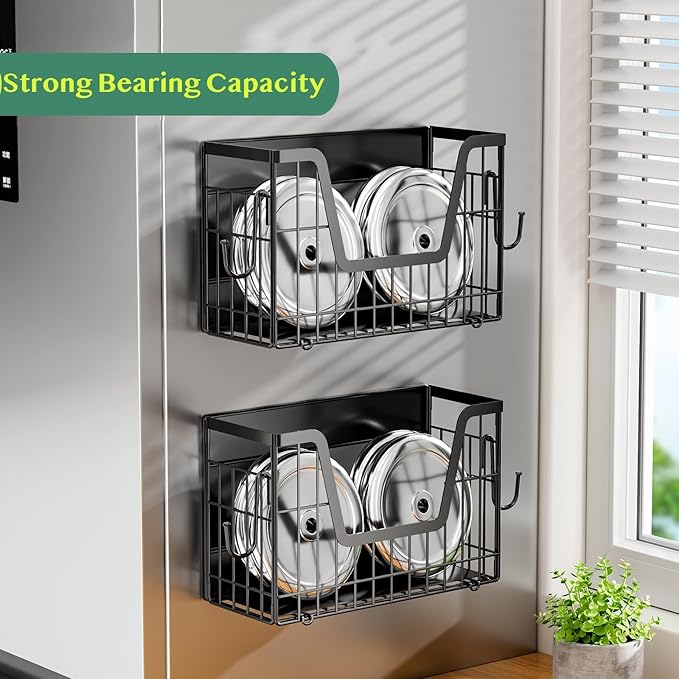 Magnetic Spice Rack for Refrigerator, Fridge Organizers and Storage, Pantry Organizers & Storage, Magnetic Shelf for Refrigerator, Laundry Room Organization, Magnetic Wall Shelf (White)