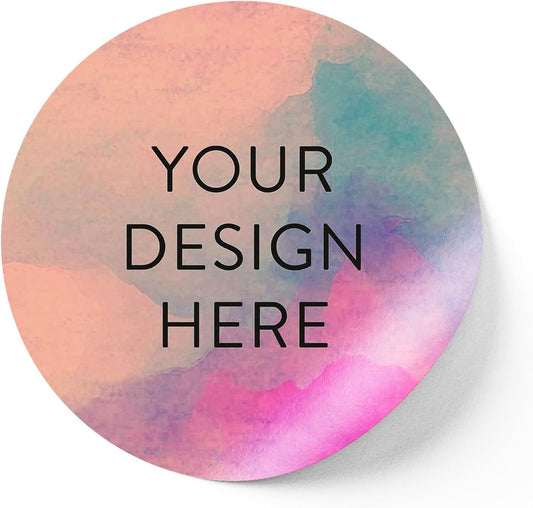 100 Custom Vinyl Stickers - Upload Your own Image, Text, Design, Logo - Personalized Logo Labels for Handmade, Packaging, Bottle, Jars, Candle, Brand Stickers (Rose, 3x3)