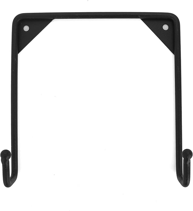 Milltown Merchants Metal Display Stand - Wall Mounted Decorative Plate Holder - Versatile Hanger Stand - Black (4 Pack, Large)