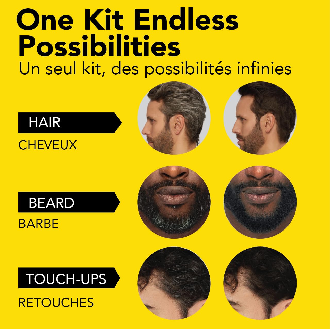 Cleverman Dark Brown Hair & Beard Dye Kit for Men - Natural-Looking Gray Coverage, Professional-Quality, Ammonia-Free for Hair, Beard & Mustache