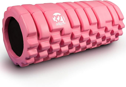 321 STRONG Foam Roller - Medium Density Deep Tissue Massager for Muscle Massage and Myofascial Trigger Point Release, with 4K eBook