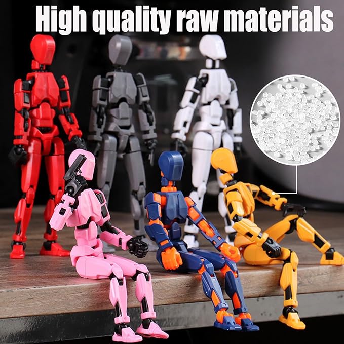 Assembly Completed-Titan 13 Action Figure, Upgrade T-Robot 13 Action Figures, New Dummy Robot 13 , 3D Printed Multi Action Figure Set,Creative Gifts for Children Adults (5pcs(Assembly Completed))
