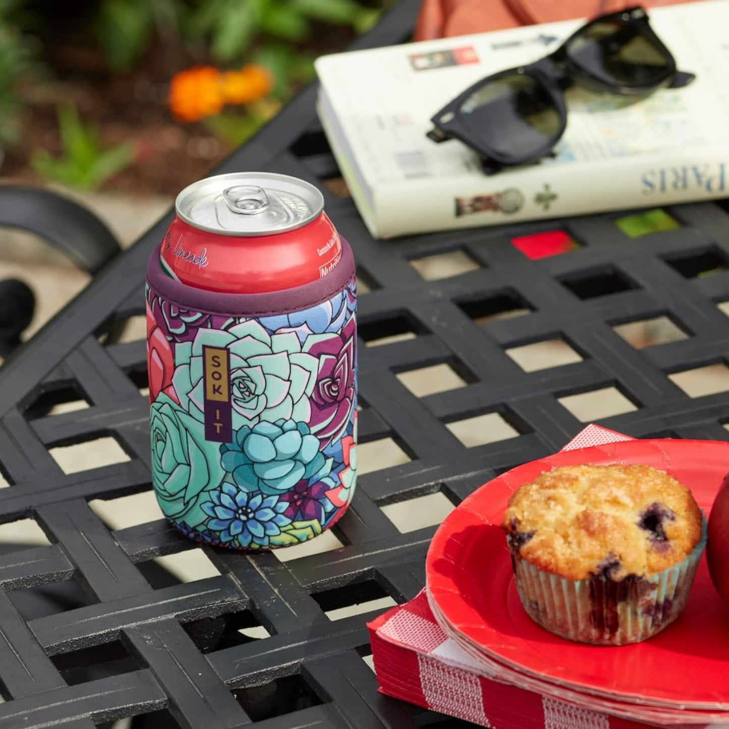 Sok It CanSok Sleeve for Beer & Soda Insulated Neoprene Cover (Tropical Dream, 12oz Can Sleeve)