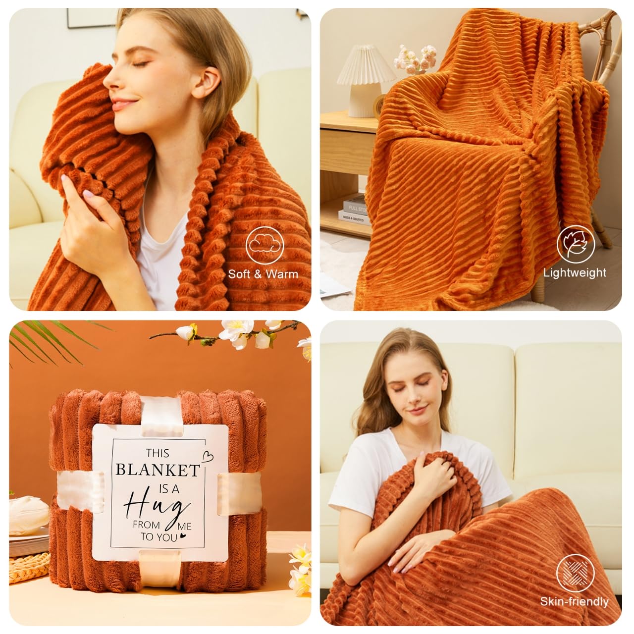 Fall Gifts Basket for Women,Birthday Gifts for Women Mom Her Wife Friend w/Fall Candle,Fall Home Decor,Self Care Get Well Gifts Spa Set,Anniversary,Halloween Christmas Thanksgiving Fall Gifts Box Cozy
