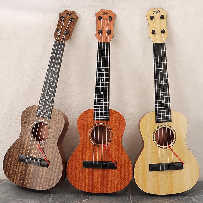 Raimy Kids Ukulele Guitar - 21inch 4 Strings Guitar Children Musical Instruments Educational Toys with Picks for Toddler Kids Boys Girls Beginner (Orange)