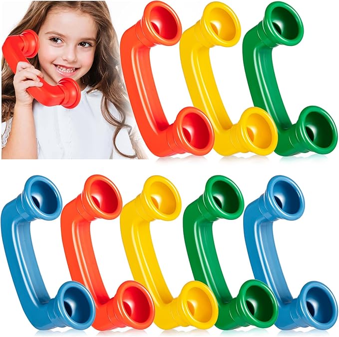 Whisper Reading Phones 4 Colors Small Phone Hear Myself Sound Phone Speech Therapy Toy Tool for Classroom Accelerate Reading Fluency Comprehension and Pronunciation for Kids and Adults