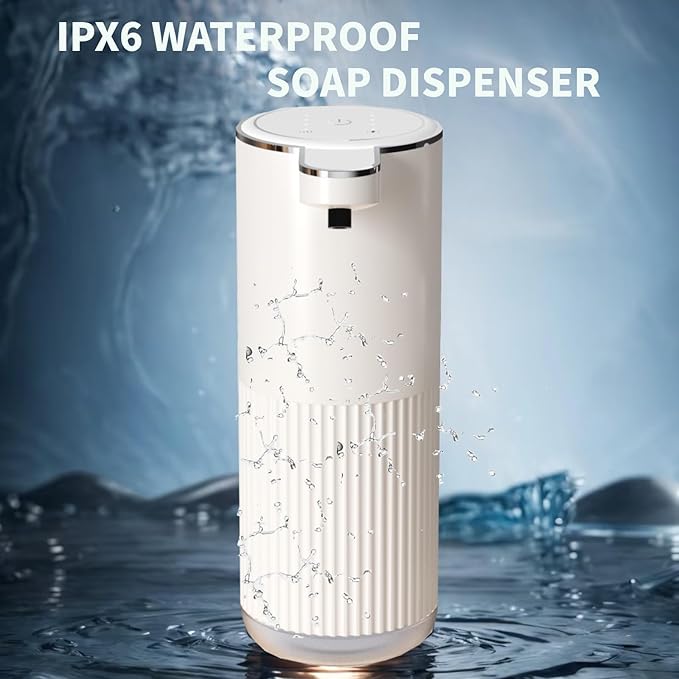 Automatic Liquid Soap Dispenser, Touchless Soap Dispenser Bathroom,Upgrade Hand & Dish Electric Dispenser Adjustable Waterproof Wall Mount Kitchen Auto Soap Pump for Thin and Thick Liquid
