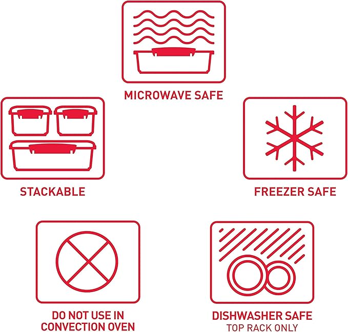 Sistema Heat & Eat Microwave Container Set, 4 Rectangular Microwaveable Food Containers with Lids & Steam Release Vents, Dishwasher & Freezer-Safe Food Storage, 2 x 1.25L & 525mL Sizes, BPA-Free