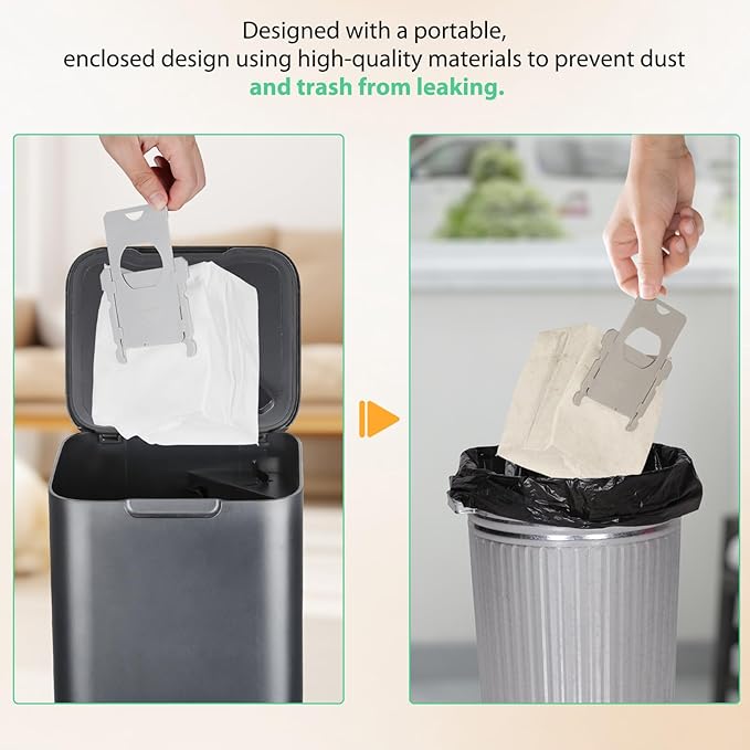 14 Pack iRobot Vacuum Bags - Replacement Dirt Disposal Bags for Roomba i7+, i1+, i2+, i3+, i4+, i5+, i6+, i8+, j6+, j7+, j8+, j9+, s9+, Combo i5+, j5+, j7+, j9+, Compatible with Clean Base System