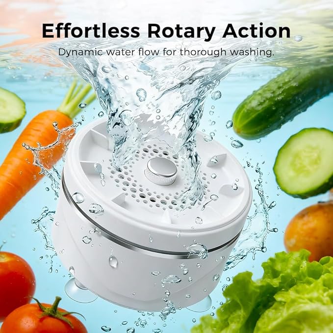 2026 New Fruit and Vegetable Cleaner Machine, Fruit Washing Device Titanium Electrolysis Fruit and Veggie Cleaning Machine, Waterproof Food Purifier for Fruits, Vegetables, Meat and Tableware (2)