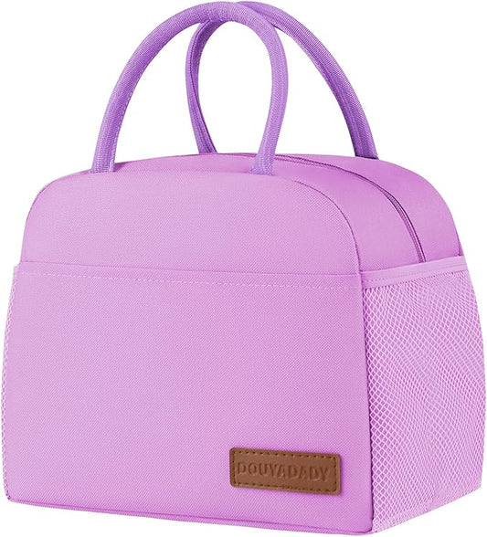 douyadady Lunch Bag Women/Men Lunch Box Women/Men (purple)