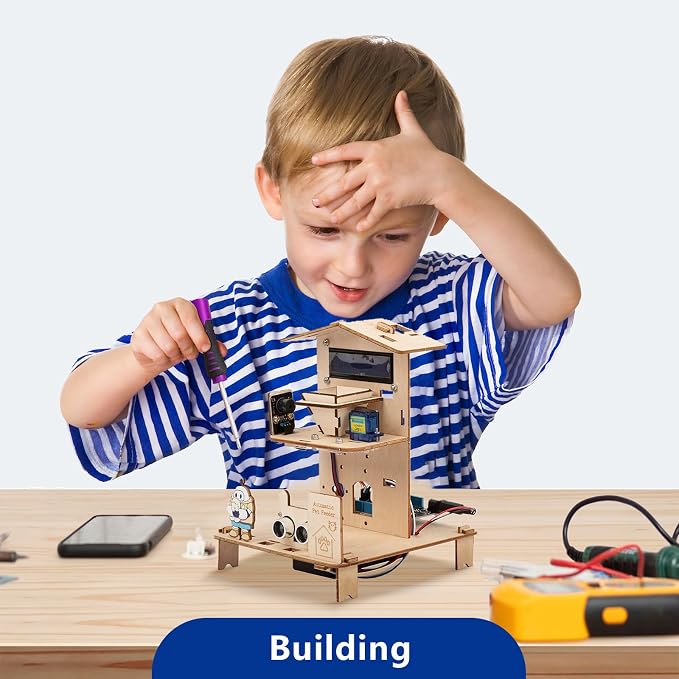ACEBOTT 8-Piece Set ESP32 STEM Smart Home Education Kit Compatible with Arduino, STEM Robotics Science Kits for Kids Age 12+, Engineering Projects STEAM Activities Gifts 12+ Year Old Boys Crafts