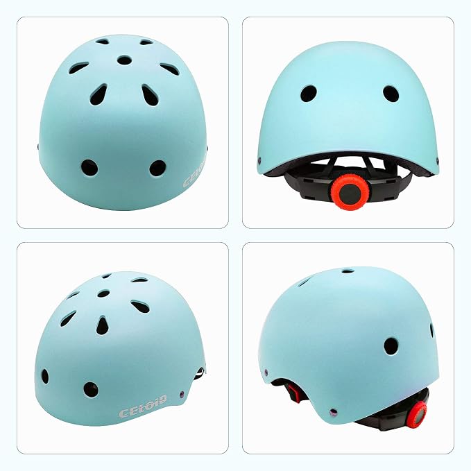 Kids Bike Skateboard Helmet Pad Set,Toddler Cyling Protective Gear Knee & Elbow Pads Wrist Guards for 5-8-10-12-14-16 Years Girls Boys Bicycle Scooter Roller Skate Inline Skating Rollerblading