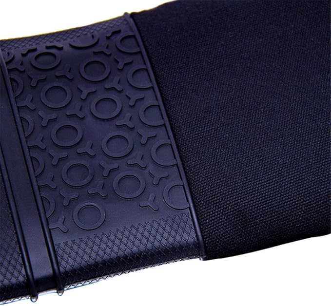 DoMii Professional Silicone Oven Mitts Baking Gloves Elbow Length Heat Resistant Quilted Gloves 2-Pack 19.5" Y