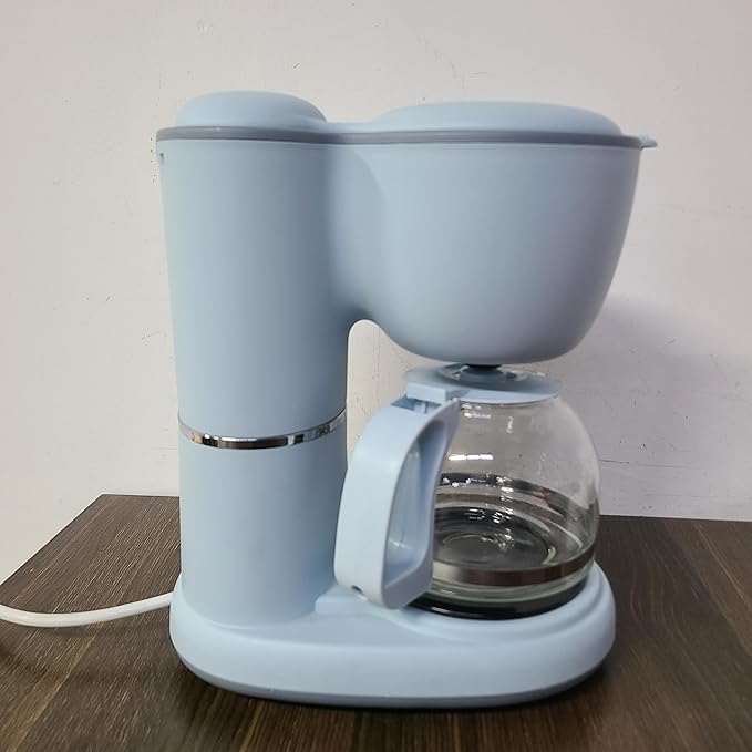 XFH_,Coffee makers, electric – Compact and User-Friendly with Auto Pause & Serve, Reusable Filter, Office & Dorm Use, Blue