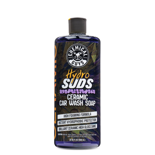 Chemical Guys HydroSuds Ceramic SiO2 Shine High Foaming Car Wash Soap (Works with Foam Cannons, Foam Guns or Bucket Washes) For Cars, Trucks, Motorcycles, RVs & More, 32 fl oz, Berry Scent - CWS21232